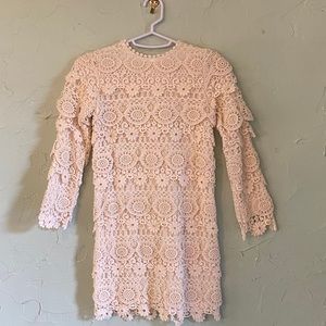 Trish Scully Dress Girls Size 8 Ivory Cotton Lace